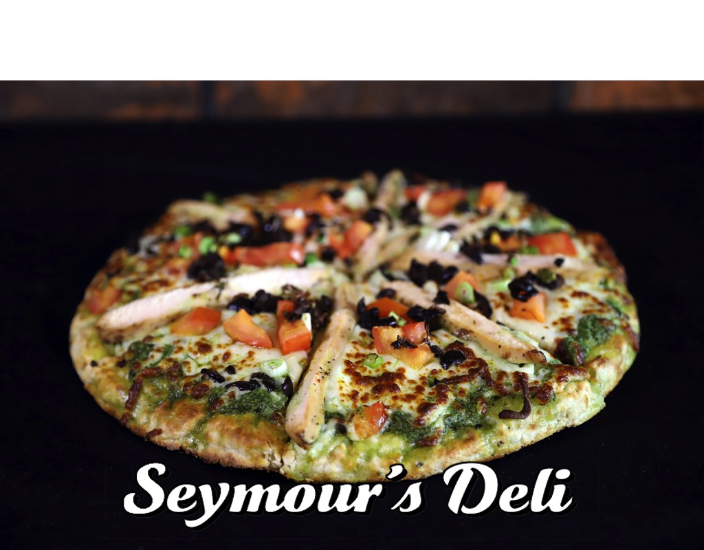 Pesto with Chicken Pizza at Seymour's Deli